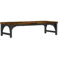 vidaXL Monitorständer Räuchereiche 55x23x14 cm Holzwerkstoff