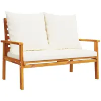 vidaXL Gartensofa 120 cm mit Kissen Massivholz Akazie