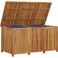 vidaXL Gartenbox 150x80x75 cm Massivholz Akazie