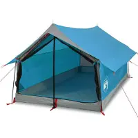 vidaXL Campingzelt 2 Personen Blau Wasserfest
