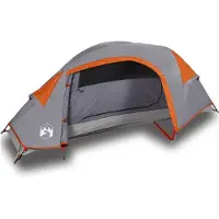 vidaXL Kuppel-Campingzelt 1 Person Orange Wasserdicht