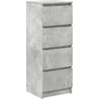 vidaXL Sideboard Betongrau 37,5x35x99 cm Holzwerkstoff