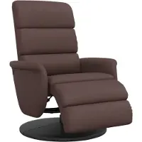 vidaXL Relaxsessel mit Fußteil Braun Kunstleder