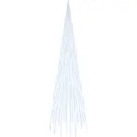 vidaXL LED-Weihnachtsbaum für Fahnenmast Kaltweiß 1134 LEDs 800 cm