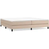 vidaXL Boxspringbettgestell Cappuccino-Braun 200x200 cm Kunstleder