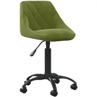 vidaXL Bürostuhl Hellgrün Samt