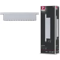 Paulmann URail LED-Schienenlampe Zelos, chrom, 4.000 K 37 cm dimmbar, alu / grau / zink, für Wohn- / Esszimmer, Aluminium, Modern