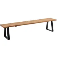 58 aufm Kessel KÜCHENBANK Diena 220 x 43 x 46 aus Massivholz Wildeiche