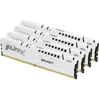 Kingston Technology FURY Beast 64 GB 6000 MT/s DDR5 CL40 DIMM (4er-Kit) White XMP, 64 GB, 4 x 16 GB, DDR5, 288-pin DIMM, Weiß
