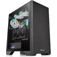 Thermaltake S300 TG, Midi Tower, PC, Schwarz, ATX, micro ATX, Mini-ITX, SPCC, Gaming