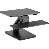 Macleans MC882 Sockel für Tastatur und Monitor/Laptop mit Höhenverstellung schwarz (MC-882)