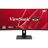 Viewsonic VA VA3420C-2, 86,4 cm (34"), 3440 x 1440 Pixel, UltraWide Quad HD, LED, 3,5 ms, Schwarz