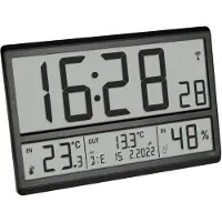 TFA-Dostmann 60.4523 Digitale XL-Funkuhr Außentemperatur Raumklima
