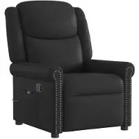 vidaXL Massagesessel Schwarz Glänzendes Kunstleder