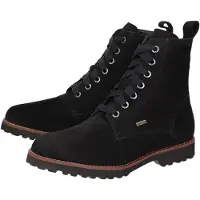 Sioux Stiefelette "Merdit-733-TEX-WF-H", Damen, Gr. 35 (UK 3), schwarz, Obermaterial: 100% Lammveloursleder LAVL. 100% Gummi rubber., Schuhe Stiefelette