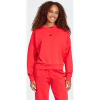 Adidas Sweatshirt "ESSENTIALS SMALL LOGO FEELCOMFY", mit flauschiger Innenseite