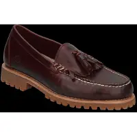 Timberland für Herren. TB0A2MSCEIW1 Authentic Kiltie Leder-Slipper in Burgunderrot (41 W), 1 bis 3 cm, Keine, Lässig, Kastanienbraun, Klassi