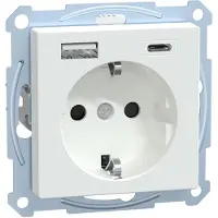 Merten Steckdose mit USB MEG2367-0325