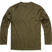 Brandit Longsleeve "Quick Dry Shirt Longsleeve" in Grün | Gr.: 5XL