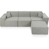 Popsofa Beat Ecksofa Bouclé Taupe