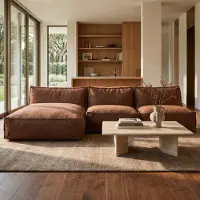 Popsofa Modulares Indoor Ecksofa Kiki Bouclé Kupfer
