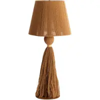 Light & Living Tischlampe Espino Ø 31 cm – ocker-Gelb