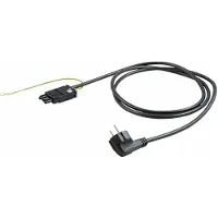 Bachmann Gerätezuleitung CEE7/7, Erdanschluss GST18, schwarz, 2 m