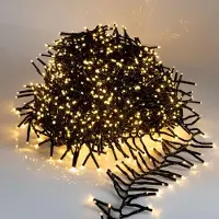 Spetebo Büschel Lichterkette 1512 LED mit Timer - warmweiß / 11m