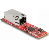 DeLOCK Konverter M.2 Key B+M Stecker zu 1x RJ45 Port