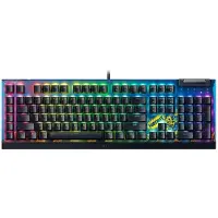 Razer Blackwidow V4 X Fortnite Gaming-tastatur Deutsch Schwarz Schwarz One Size