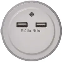 Emos LED Nachtlicht P3313, netzbetrieben, mit 2x USB