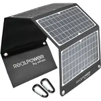 RealPower SP-30E, 30 W, 5 V, USB, Schwarz, Weiß, Kunststoff, USB Typ-A, USB Typ-C