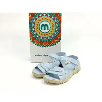 Manitu Damen Klett Sandale hellblau 42