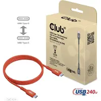 Club 3D CLUB3D USB2 Typ-C Bi-Direktionales USB-IF es Kabel 480Mb, PD 240W(48V/5A) EPR St./St. 1m, 1 m, USB C, USB C, USB 2.0, 0,48 Gbit/s, Orange