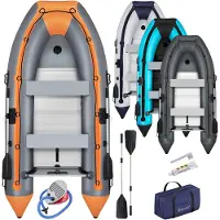 Kesser Schlauchboot für 4 Personen, motorisierbar, aufblasbares Paddelboot