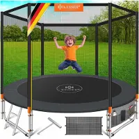 Kesser Trampolin Rheinland GS , 150kg, inkl. Sicherheitsnetz & Leiter