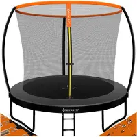 Kesser Trampolin Gartentrampolin Rheinland GS, bis 150kg, inkl. Sicherheitsnetz & Leiter