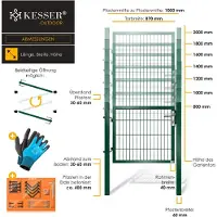 Kesser Gartentor Premium Gartentür aus Metall verzinktem Stahl