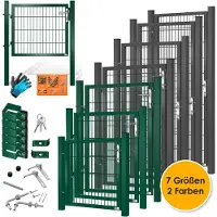 Kesser Gartentor Premium Gartentür aus Metall verzinktem Stahl