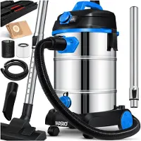 MASKO Industriestaubsauger Nass-Trockensauger Edelstahl, max. 1800W