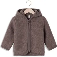 Huttelihut - Baby's Jacket Wool Fleece - Merinojacke Gr 56 braun