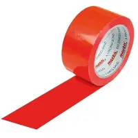 Transpak Klebeband monta 250F Breite 50mm Lnge 66m Strke 57 PVC rot leise MONTA - VPE: 36