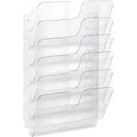 Sans marque Prospektspender Flexiplus, 6 Spender, A4, quer, transparent