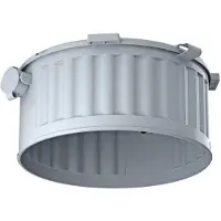 KAISER ELEKTRO Beton-Einbaugehäuse HaloX180, für Einbauten bis Ø180mm, Ortbeton, Kunststoff, grau, 1 Stk.