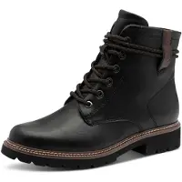 Tamaris Damen Stiefel Vegan Boots Schaftschnürung 1-25262-45, Größe:41 EU, Farbe:Schwarz