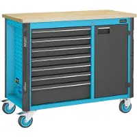 Hazet Assistent 179 NW, Tragbare Werkbank, Schwarz, Blau, 750 kg, 600 mm, 1150 mm, 965 mm