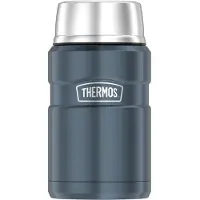 Thermos Speisegefäss STAINLESS KING, 0,71 Liter, eisgrau doppelwandiger Edelstahl mit Vakuumisolierung