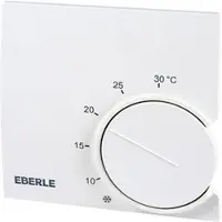 Eberle 121170751100 Raumregler, 5-30C, AC 230V, 1Wechsler, Heizen: 10 mA ... 10 (4) A, Kühlen: 10 mA ... 5 (2) A, Temperaturabsenkung ca.5K RTR 9724