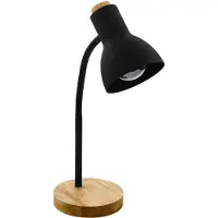 Eglo Veradal, Schwarz, Holz, Kunststoff, Stahl, Holz, IP20, II, E27, 1 Glühbirne(n)