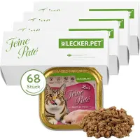 Lyra Lecker.Pet Leo's Feine Paté Reich an Huhn Katzenfutter Nassfutter Vollnahrung 6,8 kg Nicht relevant